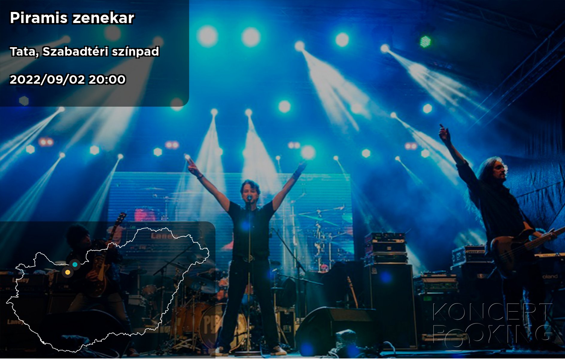Piramis zenekar 2022/09/02 2000 Tata Szabadtéri színpad élő koncert